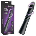 Anal Fantasy Elite Twist Ecstasy - Black - Black 24.1 cm USB Rechargeable Twisting & Thrusting Anal Vibrator