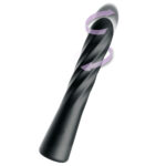 Anal Fantasy Elite Twist Ecstasy - Black - Black 24.1 cm USB Rechargeable Twisting & Thrusting Anal Vibrator - Image 2