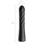 Anal Fantasy Elite Twist Ecstasy - Black - Black 24.1 cm USB Rechargeable Twisting & Thrusting Anal Vibrator - Image 5