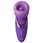 Fantasy For Her Pleasure Sucker - Purple USB Rechargeable Sucking, Licking & Vibrating Stimulator - Image 6