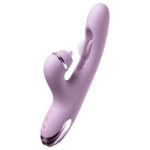 Fantasy For Her G-Touch Pulse Pro - Purple - Purple 23.4 cm USB Rechargeable Rabbit Vibrator with Flicking Shaft and Tip - Image 2