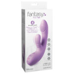 Fantasy For Her intiMotion Flutter Pro - Purple 20.6 cm USB Rechargeable Rabbit Vibrator with Pulsating Tip - Image 7