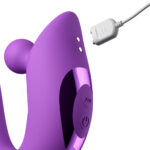 Fantasy For Her Harmoni Pro - Purple - Purple 17.8 cm USB Rechargeable Throbbing Vibrator - Image 8