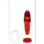 PUMPED Aqua-Pro Auto Pump - Red - Red/Clear USB Rechargeable AI-Enabled Submersible Auto Penis Pump - Image 4