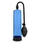 PUMPED Basic Pump 1 - Blue - Blue Penis Pump - Image 2