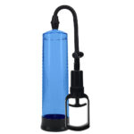 PUMPED Basic Pump 2 - Blue - Blue Penis Pump - Image 2