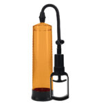 PUMPED Basic Pump 2 - Orange - Orange Penis Pump - Image 2
