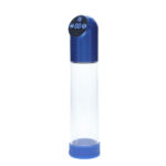 PUMPED Automatic Waterproof Pump - Metal Blue - Blue/Clear USB Rechargeable Automatic Penis Pump - Image 2