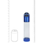 PUMPED Automatic Waterproof Pump - Metal Blue - Blue/Clear USB Rechargeable Automatic Penis Pump - Image 3