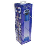 PUMPED Automatic Waterproof Pump - Metal Blue - Blue/Clear USB Rechargeable Automatic Penis Pump - Image 4