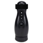 PUMPED Virtuo - Gunmetal - Gunmetal Grey/Clear USB Rechargeable Sucking And Vibrating Auto Masturbator - Image 3