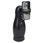PUMPED Virtuo - Gunmetal - Gunmetal Grey/Clear USB Rechargeable Sucking And Vibrating Auto Masturbator - Image 4