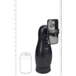 PUMPED Virtuo - Gunmetal - Gunmetal Grey/Clear USB Rechargeable Sucking And Vibrating Auto Masturbator - Image 8