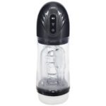 PUMPED SonicPull - Gunmetal - Gunmetal Grey/Clear USB Rechargeable Sucking And Vibrating Auto Masturbator - Image 3