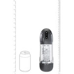 PUMPED SonicPull - Gunmetal - Gunmetal Grey/Clear USB Rechargeable Sucking And Vibrating Auto Masturbator - Image 8