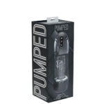 PUMPED SonicPull - Gunmetal - Gunmetal Grey/Clear USB Rechargeable Sucking And Vibrating Auto Masturbator - Image 9