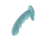 Passion Play Liquid Silicone Wavy Dildo - Blue - Blue 20.9 cm Dildo - Image 3