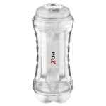 PDX Wet Pussies Super Flip-A-Pussy Over - Clear - Clear Dual Ended Self Lubricating Stroker (Vagina & Ass) - Image 3