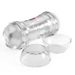 PDX Wet Pussies Super Flip-A-Pussy Over - Clear - Clear Dual Ended Self Lubricating Stroker (Vagina & Ass) - Image 6