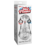 PDX Wet Pussies Super Flip-A-Pussy Over - Clear - Clear Dual Ended Self Lubricating Stroker (Vagina & Ass) - Image 8
