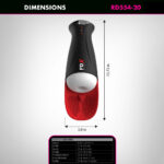 PDX Elite Fap-O-Matic Pro XL - White/Red - White USB Rechargeable Auto Stroker - Image 6