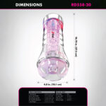 PDX Elite ViewTube XXL LED Stroker - Clear Stroker with LED Lights - Image 6