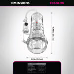 PDX Elite ViewTube Vac XXL Pump Stroker - Clear Vagina Stroker with Suction Pump - Image 6