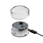 PDX Elite Go-Go Bator LED Mega Masturbator - Clear with LED Mini Torso Masturbator - Image 8