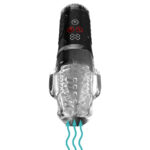 PDX Elite Ultra Milker Pro - Clear USB Rechargeable Vibrating & Sucking Auto Stroker - Image 2
