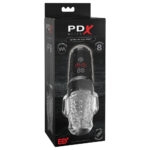 PDX Elite Ultra Milker Pro - Clear USB Rechargeable Vibrating & Sucking Auto Stroker - Image 9