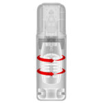 PDX Elite Mega-Bator Pro - Clear USB Rechargeable Vibrating & Spinning Auto Stroker - Image 3