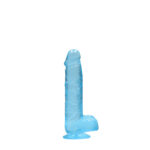 REALROCK 6'' Realistic Dildo With Balls - Blue 15.2 cm Dong - Image 7
