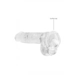 REALROCK 6'' Realistic Dildo With Balls - Clear 15.2 cm Dong - Image 7