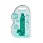 REALROCK 6'' Realistic Dildo With Balls - Turquoise 15.2 cm Dong - Image 8
