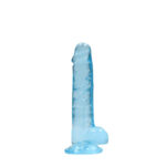 REALROCK 7'' Realistic Dildo With Balls - Blue 17.8 cm Dong - Image 3