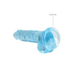 REALROCK 7'' Realistic Dildo With Balls - Blue 17.8 cm Dong - Image 5