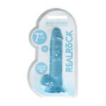 REALROCK 7'' Realistic Dildo With Balls - Blue 17.8 cm Dong - Image 8