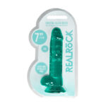 REALROCK 7'' Realistic Dildo With Balls - Turquoise 17.8 cm Dong - Image 8