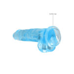 REALROCK 8'' Realistic Dildo With Balls - Blue 20.3 cm Dong - Image 5