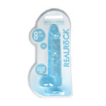 REALROCK 8'' Realistic Dildo With Balls - Blue 20.3 cm Dong - Image 8