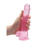 REALROCK 8'' Realistic Dildo With Balls - Pink 20.3 cm Dong - Image 4