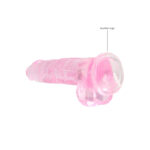 REALROCK 8'' Realistic Dildo With Balls - Pink 20.3 cm Dong - Image 7