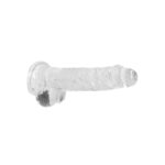 REALROCK 8'' Realistic Dildo With Balls - Clear 20.3 cm Dong - Image 5