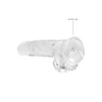 REALROCK 8'' Realistic Dildo With Balls - Clear 20.3 cm Dong - Image 7