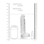 REALROCK 8'' Realistic Dildo With Balls - Clear 20.3 cm Dong - Image 8