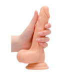 REALROCK 7'' Realistic Dildo With Balls - Flesh 17.8 cm Dong - Image 3