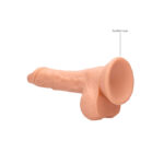 REALROCK 7'' Realistic Dildo With Balls - Flesh 17.8 cm Dong - Image 7
