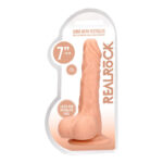 REALROCK 7'' Realistic Dildo With Balls - Flesh 17.8 cm Dong - Image 8