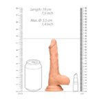 REALROCK 7'' Realistic Dildo With Balls - Flesh 17.8 cm Dong - Image 9
