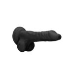 REALROCK 10'' Realistic Dong with Balls - Black - Black 25.4 cm Dong - Image 5